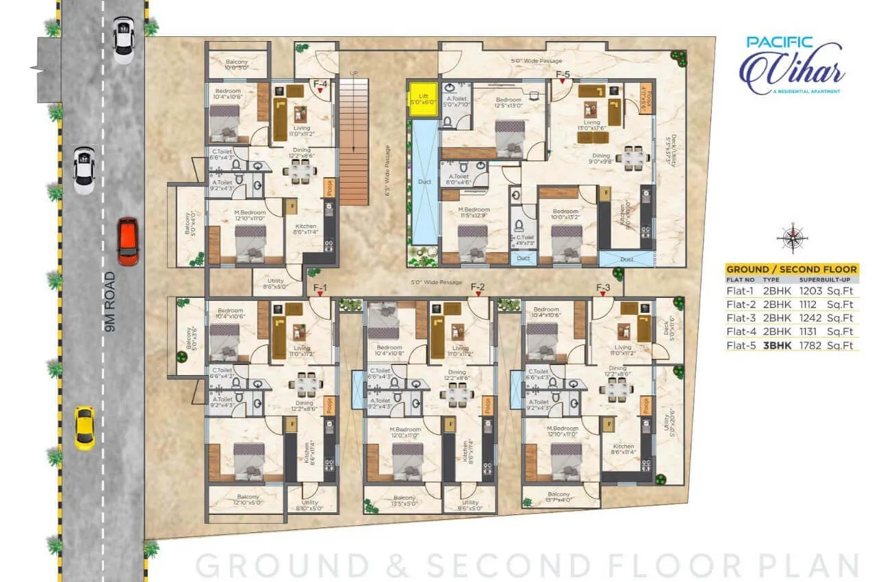 Ground & Second Floor Plan